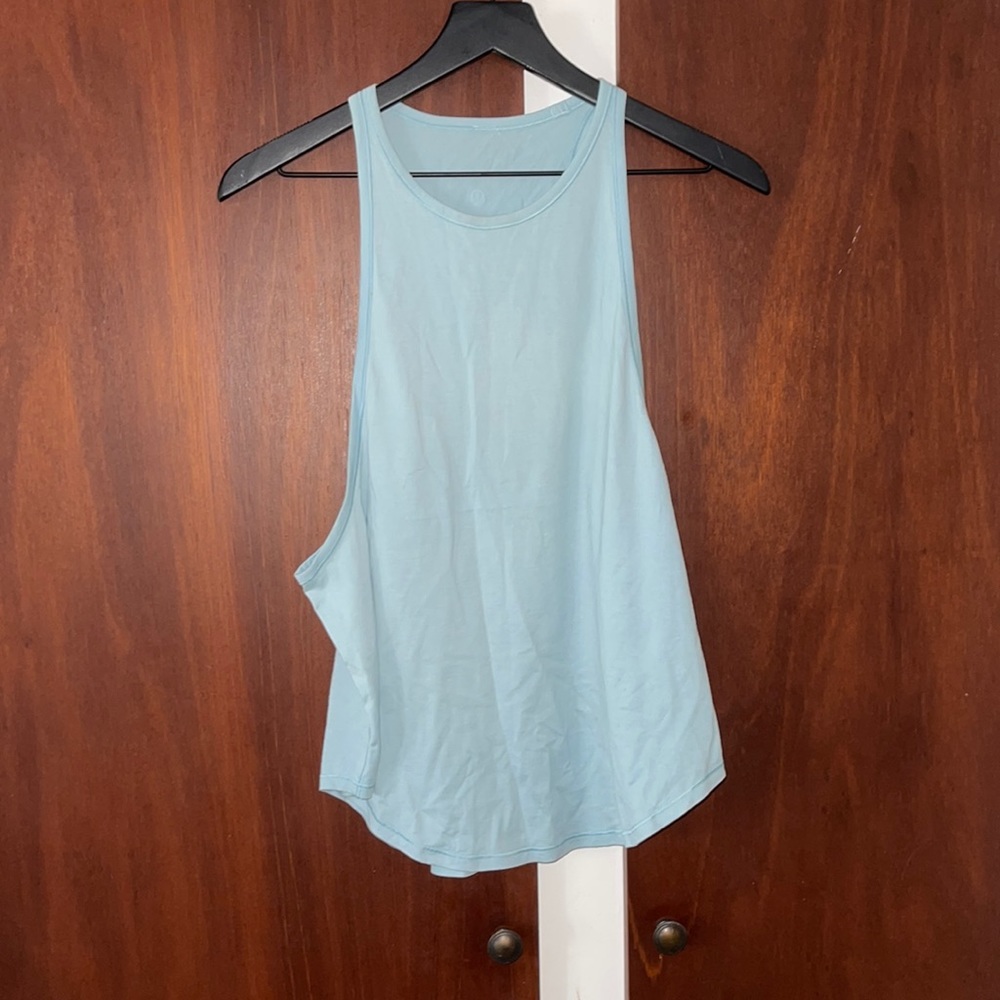 Lululemon muscle tee in light baby blue